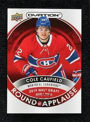 Cole Caufield #RA-5 Hockey Cards 2021 Upper Deck Ovation Round of Applause Prices