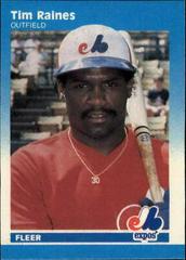 Tim Raines Baseball Cards 1987 Fleer Mini Prices