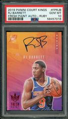 RJ Barrett [Ruby] #FP-RJB Basketball Cards 2019 Panini Court Kings Fresh Paint Autographs Prices