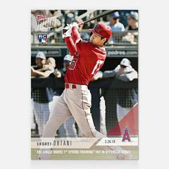 2018 Topps Now Shohei Ohtani Players Weekend /49 Jersey Relic