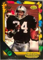 Bo Jackson [10 Stripe] #108 Football Cards 1991 Wild Card Prices