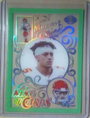 Patrick Mahomes II [Emerald] #KC-1 Football Cards 2021 Panini Illusions King of Cards Prices