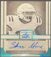Skyy Moore [Emerald Spectrum] #PA-SM1 Football Cards 2022 Leaf Ultimate Draft Portrait Autographs Prices