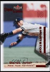 Derek Jeter [Red] #1 Baseball Cards 2001 Fleer Triple Crown Prices