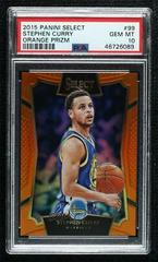 Stephen Curry [Orange Prizm] Basketball Cards 2015 Panini Select Prices
