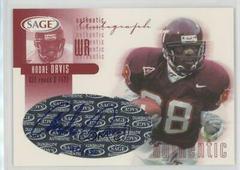 Andre Davis [Red] Football Cards 2002 Sage Autographs Prices
