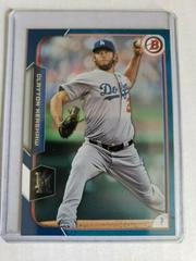 Clayton Kershaw [Blue] Baseball Cards 2015 Bowman Prices