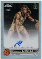 Kanaan Carlyle #CA-KC2 Basketball Cards 2022 Topps Chrome OTE Overtime Elite Autographs Prices