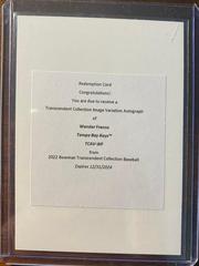 Wander Franco [SP Variation] #TCAV-WF Baseball Cards 2022 Bowman Transcendent Autographs Prices