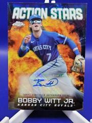 Bobby Witt Jr. Baseball Cards 2023 Topps Chrome Update Action Stars Autographs Prices