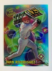 Ivan Rodriguez [Refractor] #OTG23 Baseball Cards 2000 Topps Chrome Own the Game Prices