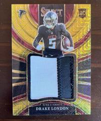 Drake London [Gold] #JS-6 Football Cards 2022 Panini Select Jumbo Rookie Swatches Prices