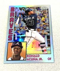 Ronal Acuna [1984 chrome refractor] Baseball Cards 2019 Topps 1984 Baseball Prices