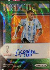 Angel Correa [Green Wave] Soccer Cards 2022 Panini Prizm World Cup International Ink Autograph Prices
