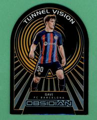 Gavi [Orange] #18 Soccer Cards 2022 Panini Obsidian Tunnel Vision Prices