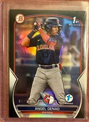 Angel Genao [Black] #BPPF-140 Baseball Cards 2023 Bowman 1st Edition Prices