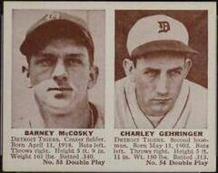 Barney McCosky, Charley Gehringer Baseball Cards 1941 Double Play Prices