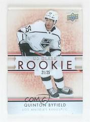Quinton Byfield [Red] Hockey Cards 2021 Upper Deck Ovation UD Glass Rookies Prices