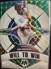 Tim Anderson [Green] #WW-5 Baseball Cards 2022 Panini Mosaic Will to Win Prices