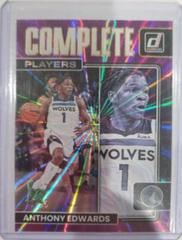 Anthony Edwards [Purple Laser] Basketball Cards 2022 Panini Donruss Complete Players Prices