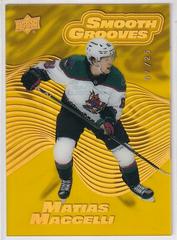 Matias Maccelli [Gold Spectrum] Hockey Cards 2022 Upper Deck Smooth Grooves Prices