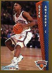 Greg Anthony Basketball Cards 1992 Fleer Prices