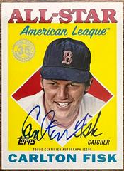 2023 Topps Series 1 - 1988 Topps Baseball Autographs - Gold #88BA-CF - Carlton  Fisk /50