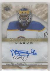 Malcolm Subban [Gold] #MM-MS Hockey Cards 2021 Upper Deck Ovation UD Glass Magnifying Marks Autographs Prices