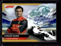 Carlos Sainz [Gold] #CABS-CS Racing Cards 2022 Topps Formula 1 Clean Air Blue Skies Prices