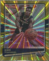 Zion Williamson [Gold Laser] #147 Basketball Cards 2020 Donruss Prices