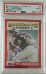 Tim Anderson [Red Refractor] #44 Baseball Cards 2020 Topps Finest Flashbacks Prices