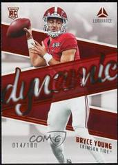 Bryce Young [Orange] #DR-1 Football Cards 2023 Panini Luminance Dynamic Rookies Prices