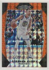 Stephen Curry [Orange] #92 Basketball Cards 2017 Panini Prizm Mosaic Prices