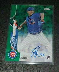 Adbert Alzolay [Green Refractor] #RA-AA Baseball Cards 2020 Topps Chrome Rookie Autographs Prices