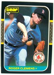 Roger Clemens #190 Baseball Cards 1987 Leaf Prices