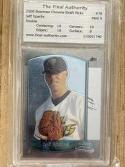 Jeff Sparks #78 Baseball Cards 2000 Bowman Chrome Draft Picks Prices