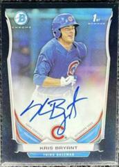 Kris Bryant [Chrome Black Refractor] #KB Baseball Cards 2014 Bowman Prospect Autograph Prices