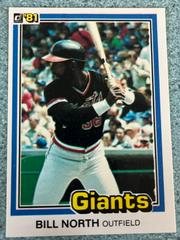 Bill North #76 Baseball Cards 1981 Donruss Prices