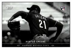 Hunter Greene #RR-6 Baseball Cards 2022 Topps Black and White Rookie Resolution Prices