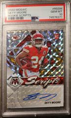 Skyy Moore #RS-SM Football Cards 2022 Panini Mosaic Rookie Scripts Prices