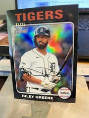 Riley Greene [Black Refractor] #381 Baseball Cards 2024 Topps Heritage Chrome Prices