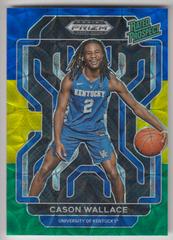 Cason Wallace [Choice Blue Yellow and Green] #RP-CWA Basketball Cards 2022 Panini Prizm Draft Picks Rated Prospect Prices