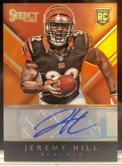 Jeremy Hill [Orange Prizm] Football Cards 2014 Panini Select Rookie Autograph Prices