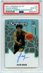 Jalen Green Basketball Cards 2021 Panini Mosaic Rookie Scripts Autographs Prices