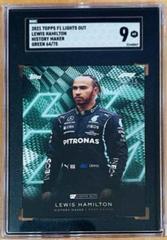 Lewis Hamilton [History Maker Green] Racing Cards 2021 Topps Formula 1 Lights Out Prices