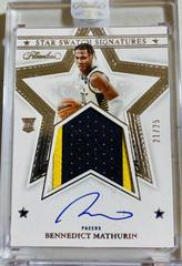 Bennedict Mathurin #1 Basketball Cards 2022 Panini Flawless Patch Autograph Prices
