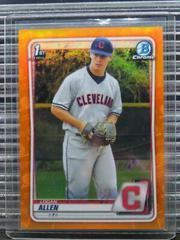 Logan Allen [Orange Refractor] #15 Baseball Cards 2020 Bowman Chrome Prices