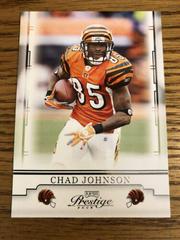 Chad Johnson #22 Football Cards 2008 Playoff Prestige Prices