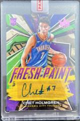 Chet Holmgren [Pink] Basketball Cards 2022 Panini Court Kings Fresh Paint Autographs Prices