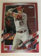 Mike Trout [Red Refractor] Baseball Cards 2021 Topps Chrome Prices